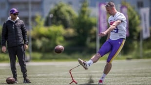 Mit Rapid war er Meister, nun kickt Stefan Maierhofer in Violett – für die Vienna Vikings! (Bild: Hannes Jirgal / Vienna Vikings)