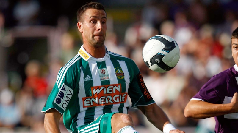 Mit Rapid holte Maierhofer Meisterteller und Cup. (Bild: GEPA)