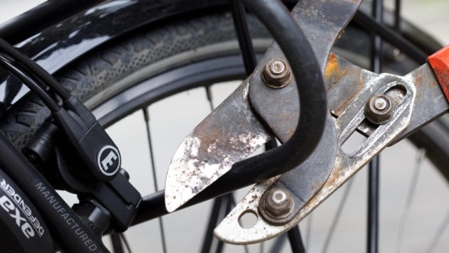 Die Arbeiterkammer Oberösterreich hat getestet, welche Fahrradschlösser aufbruchsicher sind (Symbolbild). (Bild: APA/DPA/FRISO GENTSCH)