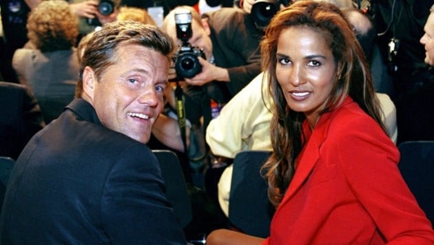 Ein Archivbild aus dem Jahr März 2000: Popstar Dieter Bohlen und seine Freundin Nadja Abdel Farag  (Bild: APA/dpa/dpaweb/Kay Nietfeld)