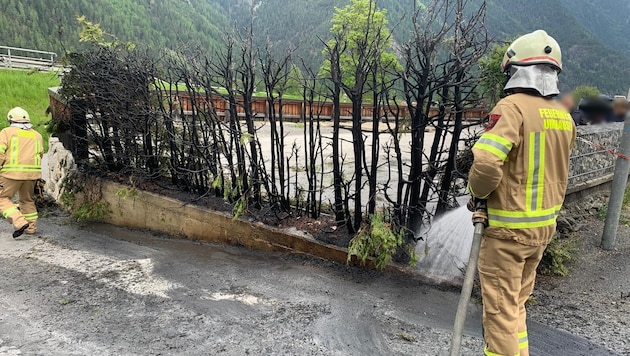 Die alarmierte Feuerwehr konnte den Brand rasch löschen.