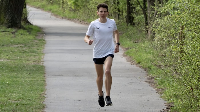 Aaron Gruen beim Training im Prater.