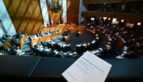 Erneut soll das Parlament ein Doppelbudget beschließen