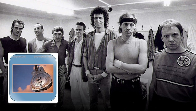 Dire Straits backstage im Wembley Stadion 1985 in London – mit „Brothers In Arms“ stiegen sie in die Rock-Champions-League auf.
