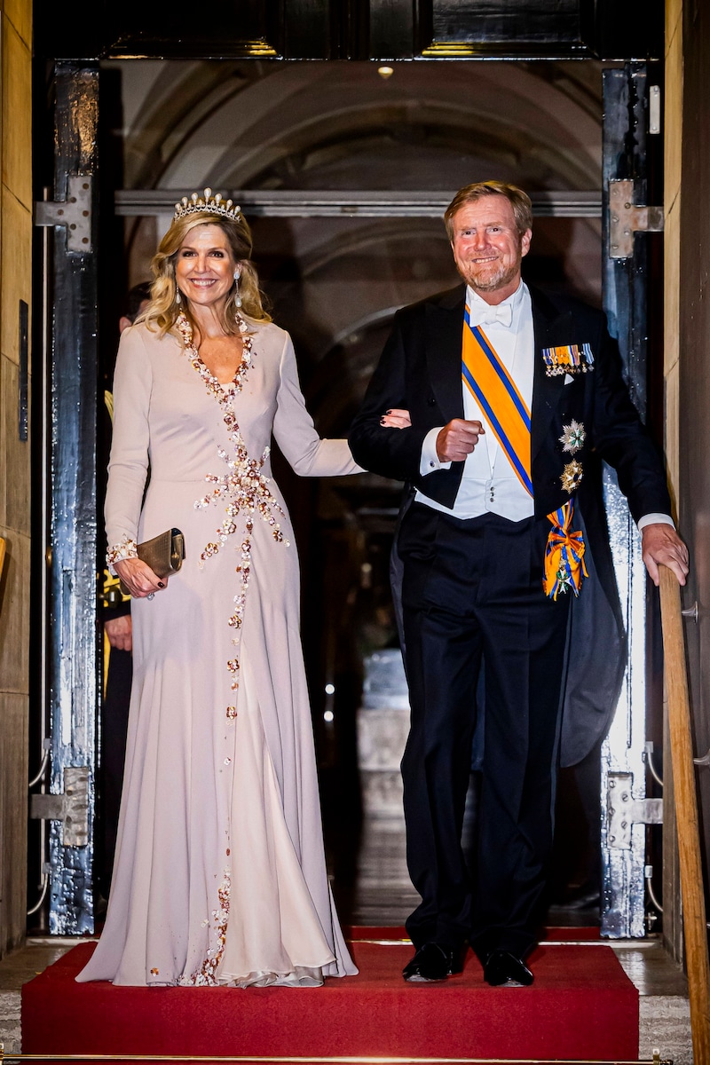 Máxima und Willem-Alexander beim Galadinner für das Diplomatische Corps in Amsterdam (Bild: Robin Utrecht / dana press / picturedesk.com)