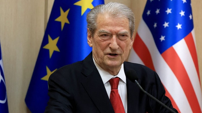 Sali Berisha von der Opposition