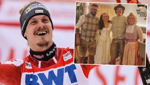 Manuel Feller hat „Ja“ gesagt. (Bild: Krone KREATIV/GEPA pictures, instagram.com/bockaufmuellers)