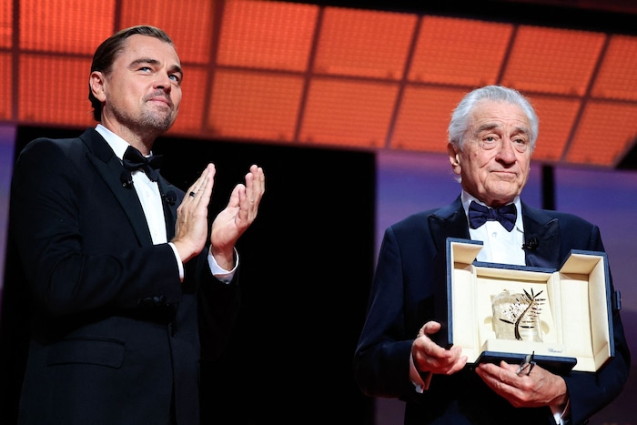 Robert De Niro wurde mit der Goldenen Ehrenpalme ausgezeichnet. Leonardo DiCaprio bezeichnete ...