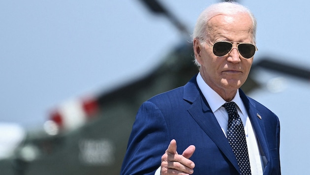 Besonders zum Ende seiner Amtszeit musste sich Biden viele Gerüchte zu seinem Gesundheitszustand anhören. (Bild: AFP/BRENDAN SMIALOWSKI)