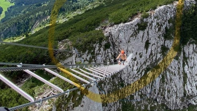 Bei der Himmelsleiter im Lammertal stürzte der 21-Jährige ab. (Bild: ARA Flugrettung)