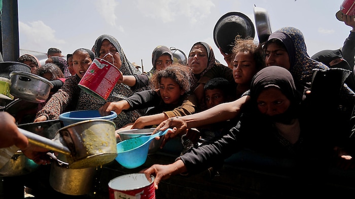 Nicht nur die Zerstörung, auch der Hunger ist groß im Gazastreifen. Die humanitäre Situation ist katastrophal.