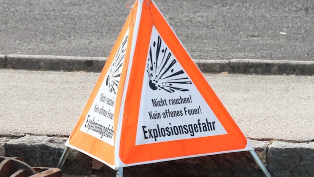 Im Bereich der Gasaustrittsstelle bestand akute Explosionsgefahr.