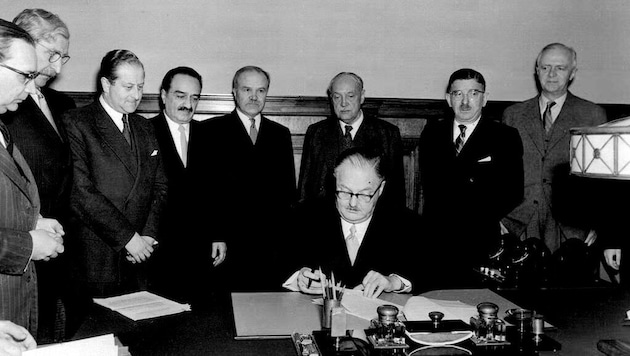 Hier wird das Moskauer Memorandum unterschrieben.