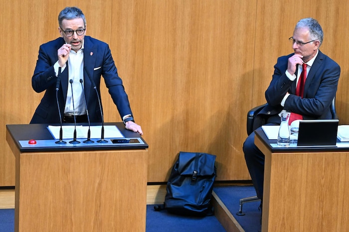 FPÖ-Chef Herbert Kickl übte scharfe Kritik am Budget von SPÖ-Finanzminister Markus Marterbauer.