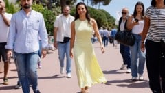 Eva Longoria begeisterte mit diesem strahlenden Look in Cannes. (Bild: Viennareport)