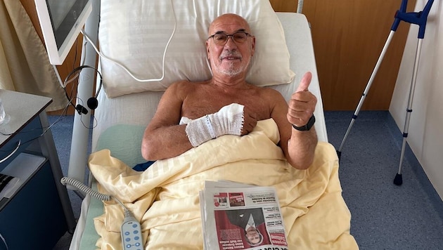 Otto Retzer nach der OP in Klagenfurt zur Krone: „Die Krankenschwestern können es gar nicht ...