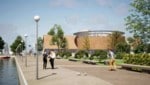 Erste Pläne: So könnte das neue Kulturzentrum in Neusiedl aussehen. (Bild: LIB – Landesimmobilien Burgenland GmbH)