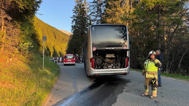 Kurz vor dem Hotel gab der Bus sprichwörtlich den Geist auf.