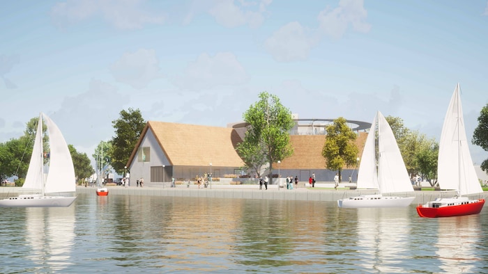 Direkt am Seeufer entsteht das neue Kulturzentrum
