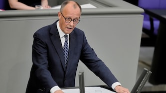 Friedrich Merz (CDU) stellte am Mittwoch seinen Fahrplan für Deutschland in seiner ersten Regierungserklärung vor.  (Bild: AP/The Associated Press)