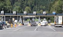Auch die Mautstelle des Gleinalmtunnels liegt auf dem aktuell gesperrten Abschnitt der A9 ...