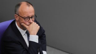Kanzler Merz hielt seine Regierungserklärung. (Bild: AP/Markus Schreiber)