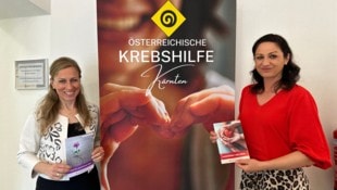 Sandra Maieritsch (li.) ist als „Cancer Nurse“ für Krebspatienten in Kärnten da. Tanja Plankl (re) leitet die Krebshilfe Kärnten. (Bild: Jennifer Kapellari)
