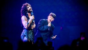 Conchita und JJ waren in Basel bereits gemeinsam auf der Bühne: Die ESC-Ikone ist von einem Sieg unseres jungen Starters felsenfest überzeugt. (Bild: ORF / FIRST LOOK)