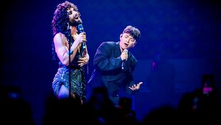Conchita und JJ waren in Basel bereits gemeinsam auf der Bühne: Die ESC-Ikone ist von einem Sieg unseres jungen Starters felsenfest überzeugt. (Bild: ORF / FIRST LOOK)