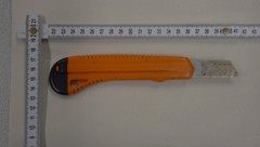 Ein Stanleymesser wie dieses wurde bei der Tat in Mondsee benutzt (Symbolbild). (Bild: LPD Wien)