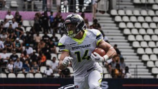 Letzte Saison für Stuttgart unterwegs, jetzt für die Vienna Vikings am Ei: Footballer Yannick ...