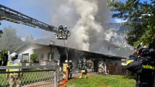 Durch den Brand kam es zu einer massiven Rauchentwicklung.