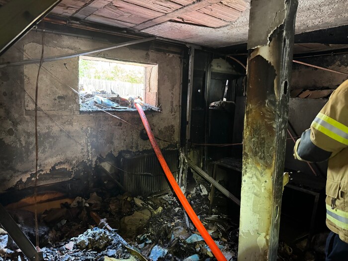 Vom Keller aus hat sich der Brand ausgebreitet.