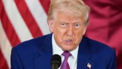US-Präsident Donald Trump bei einem Besuch in Katar.  (Bild: AP/Alex Brandon)