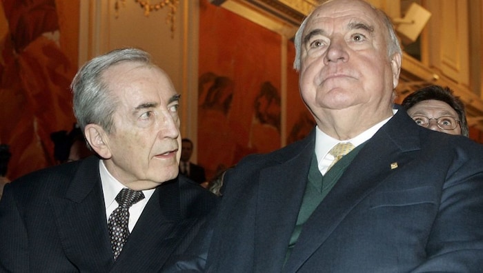 ÖVP-Chef Alois Mock und der deutsche Kanzler Helmut Kohl gründeten 1983 die IDU. 
