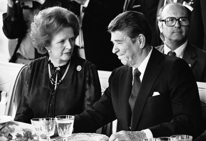 Machten die IDU einflussreich: Britische Premierministerin Thatcher und US-Präsident Reagan.