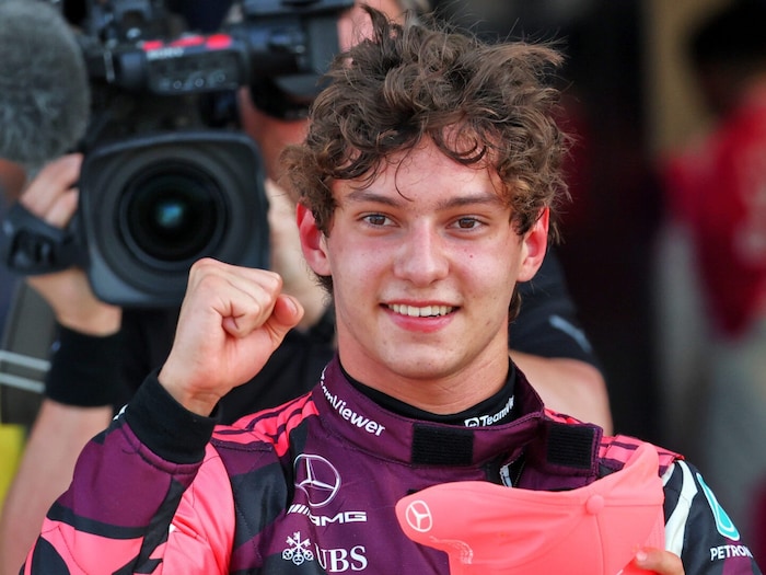 Der Youngster nach seiner ersten F1-Pole in Miami.
