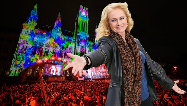 Nicole, Song-Contest-Siegerin aus dem Jahr 1982, singt am Vorabend des ESC-Finales für die Wiener Festwochen auf dem Rathausplatz.