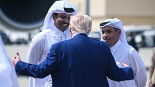 Trump mit dem Emir von Katar Tamim bin Hamad Al Thani (links)