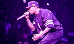 Chris Brown bei einem Auftritt in Las Vegas