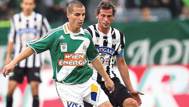 Duell der Trainer: Jürgen Säumel war 2007 bei Sturms 5:1-Kantersieg bei Rapid ebenso dabei wie Stefan Kulovits (li.). 