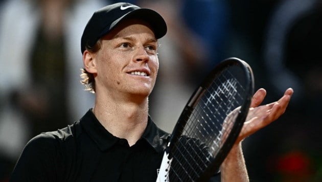 Jannik Sinner steht in Rom im Halbfinale. (Bild: AFP/APA/Filippo MONTEFORTE)