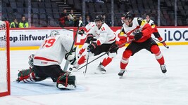Gegen Top-Favorit Kanada hat Österreich durchaus eine starke Leistung gezeigt.  (Bild: GEPA)