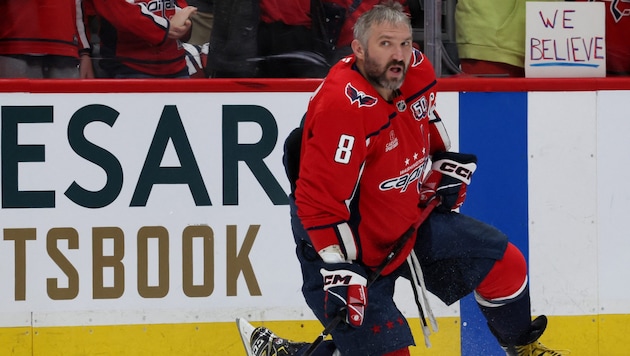 Der russische Eishockey-Star Alexander Owetschkin ist mit den Washington Capitals in der zweiten ...