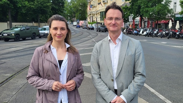 Johanna Sperker und Vize Thomas Gerstbach sollen es jetzt für die ÖVP in Hietzing richten