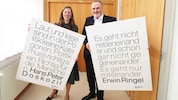 Landeshauptmann Hans Peter Doskozil (SPÖ) und Anja Haider-Wallner (Grüne). (Bild: Reinhard Judt)