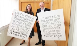 Landeshauptmann Hans Peter Doskozil (SPÖ) und Anja Haider-Wallner (Grüne).