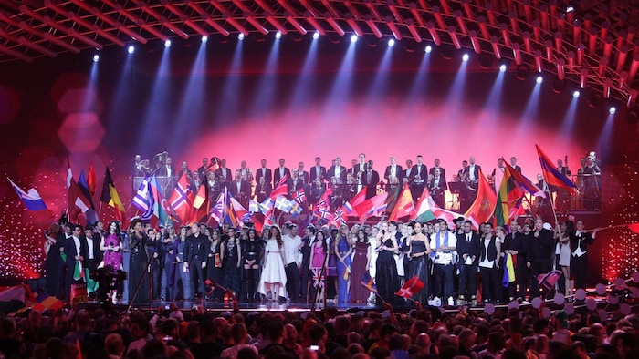 So sah der Song Contest 2015 in der Wiener Stadthalle aus.