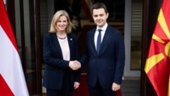 Außenministerin Beate Meinl-Reisinger (NEOS) hat am Freitag in Skopje ihren nordmazedonischen ...
