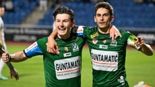 Riesiger Jubel bei den Wikingern! (Bild: GEPA)